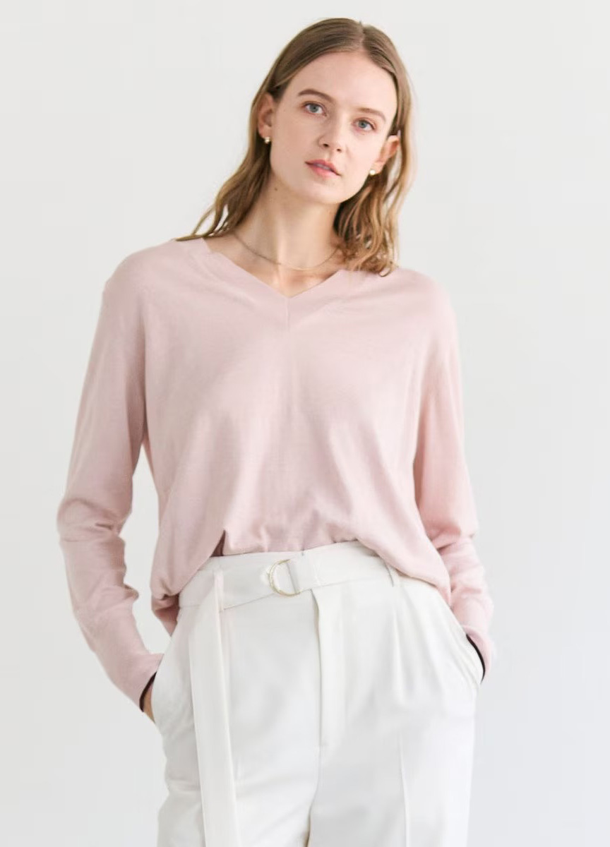 親膚配條針織衫